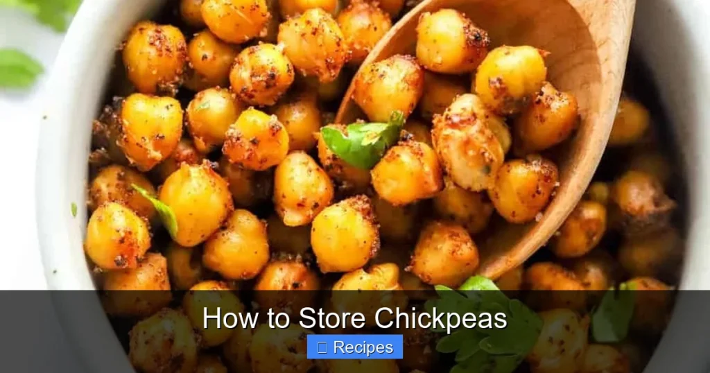 How to Store Chickpeas