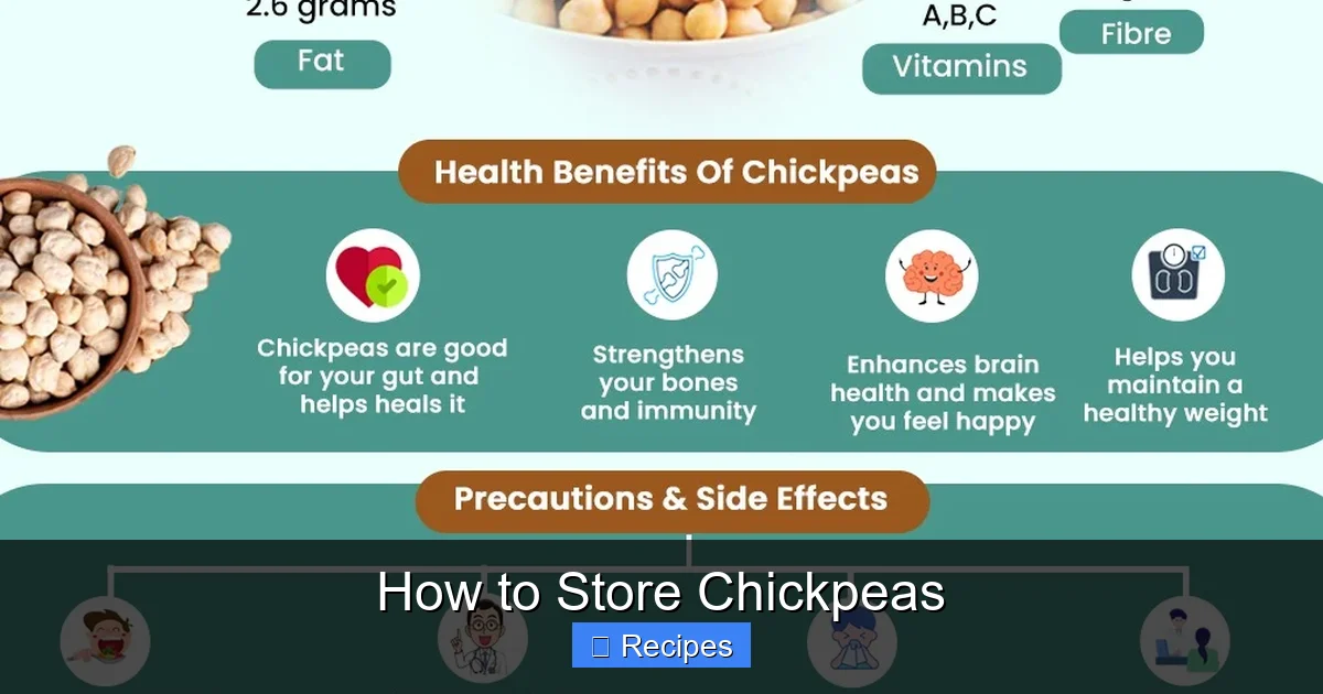 How to Store Chickpeas