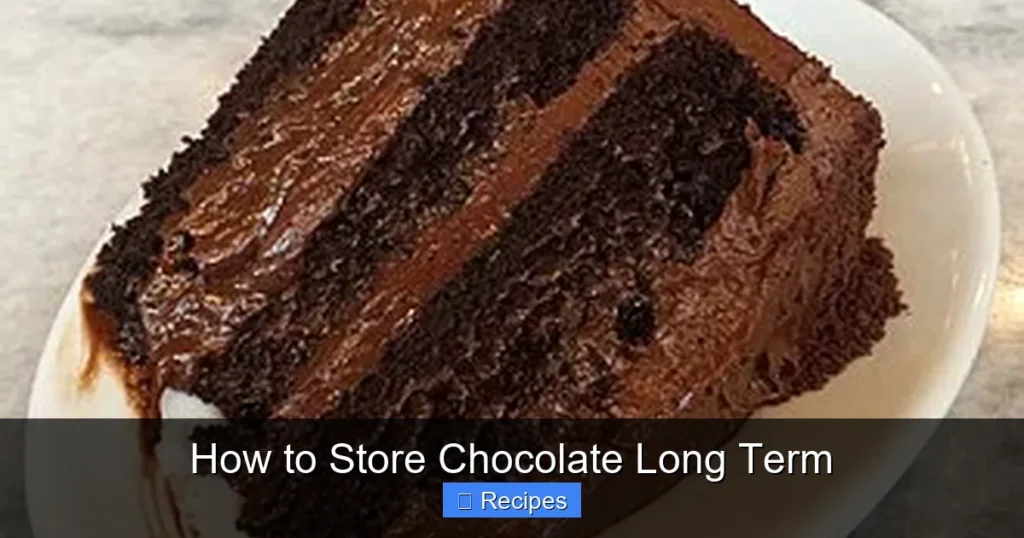 How to Store Chocolate Long Term