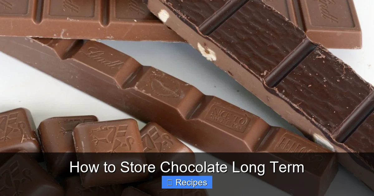 How to Store Chocolate Long Term