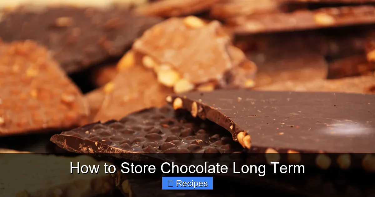 How to Store Chocolate Long Term