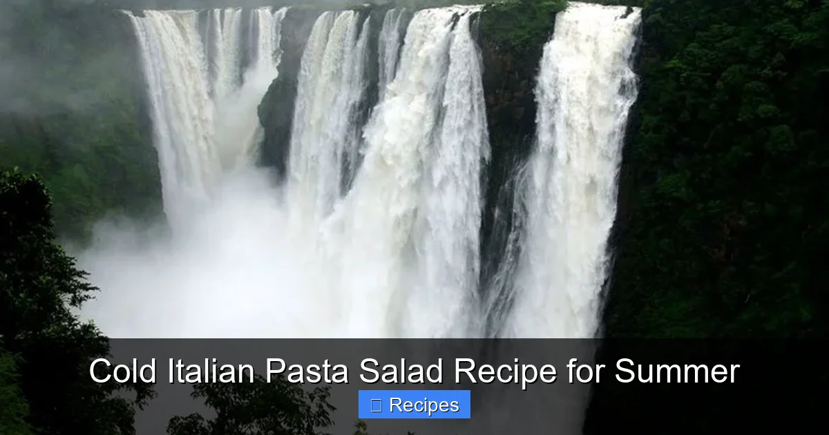 Cold Italian Pasta Salad Recipe for Summer
