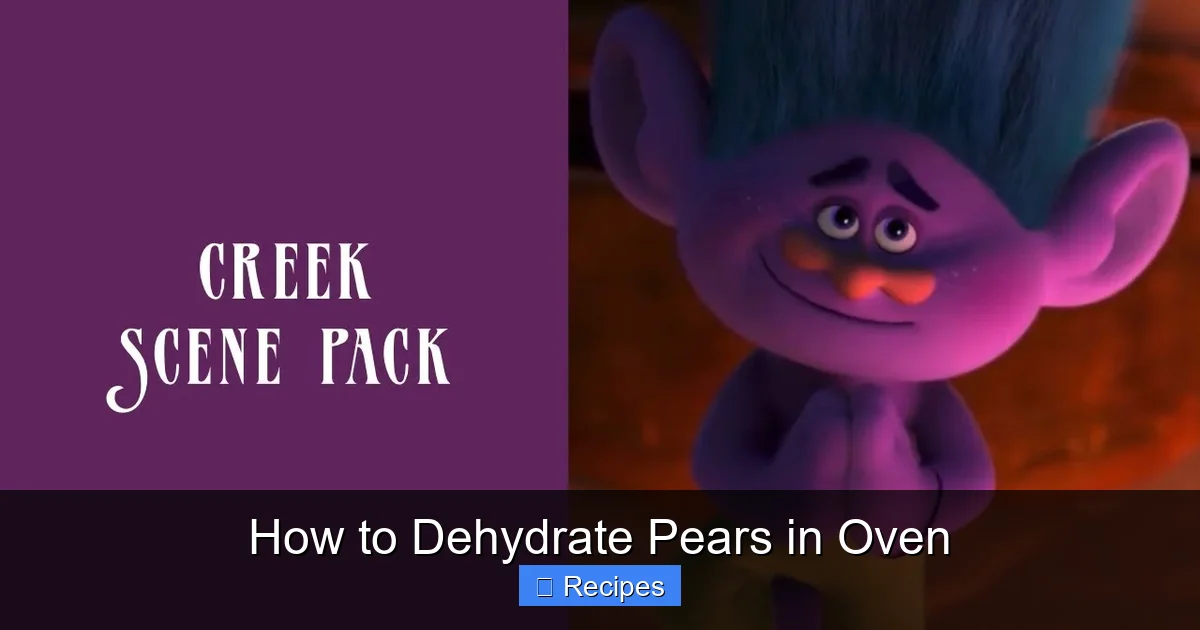 How to Dehydrate Pears in Oven