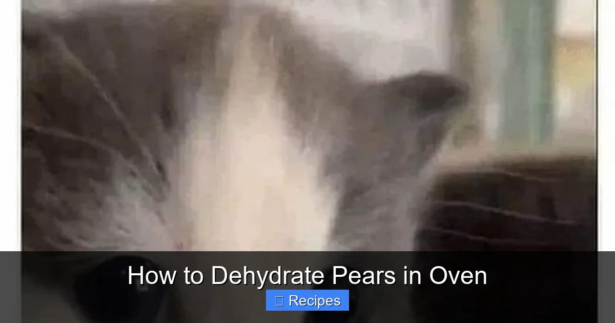 How to Dehydrate Pears in Oven