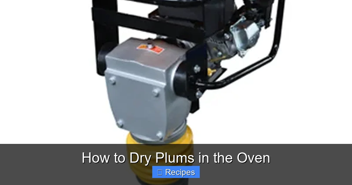 How to Dry Plums in the Oven