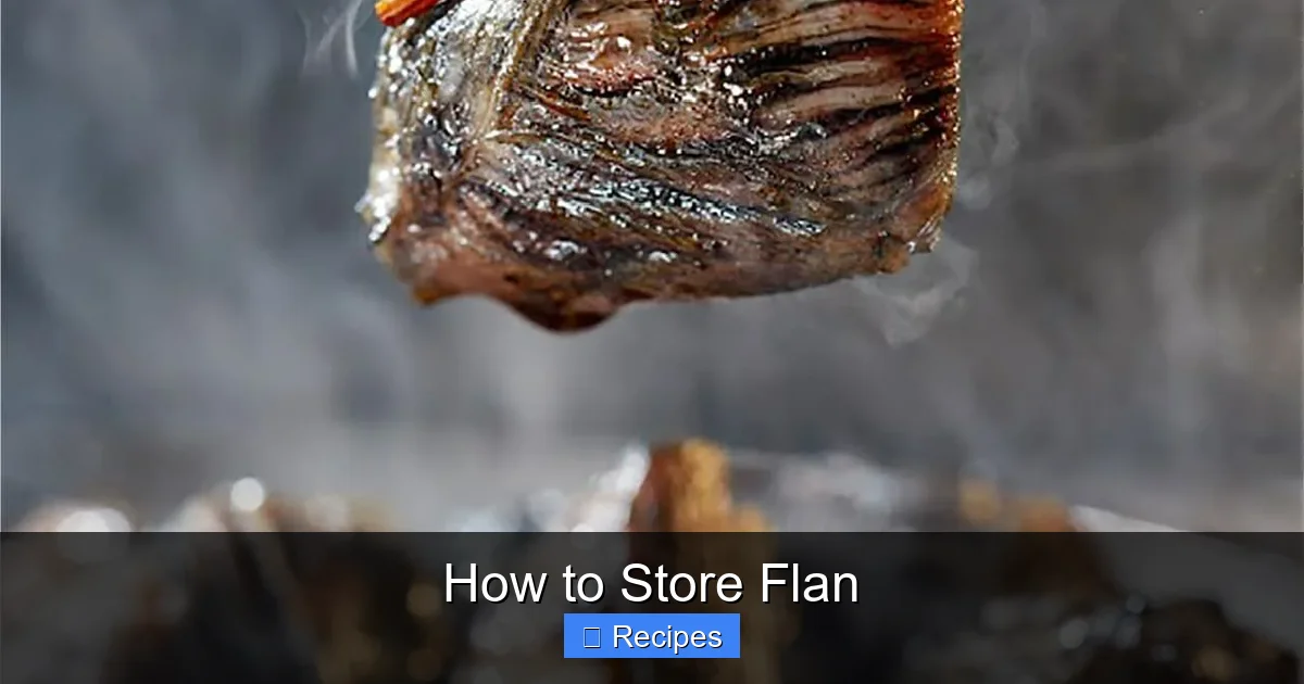 How to Store Flan