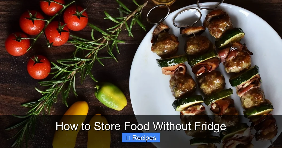How to Store Food Without Fridge