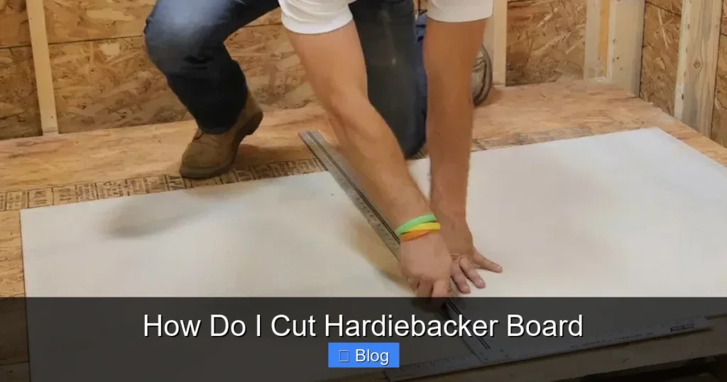 How Do I Cut Hardiebacker Board