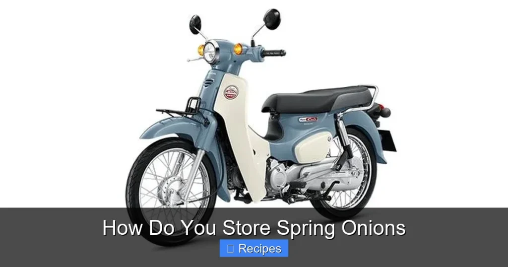 How Do You Store Spring Onions