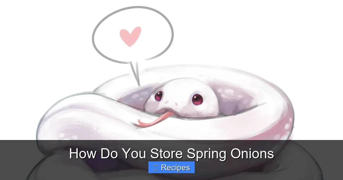 How Do You Store Spring Onions