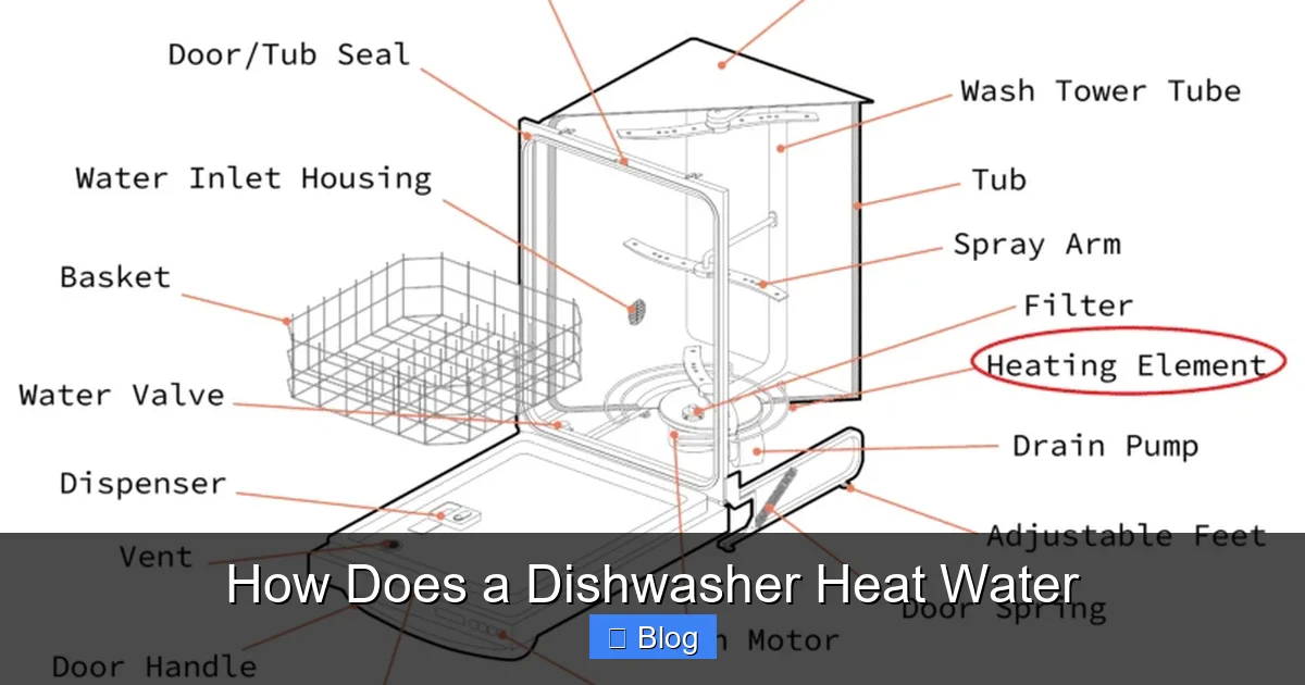 How Does a Dishwasher Heat Water