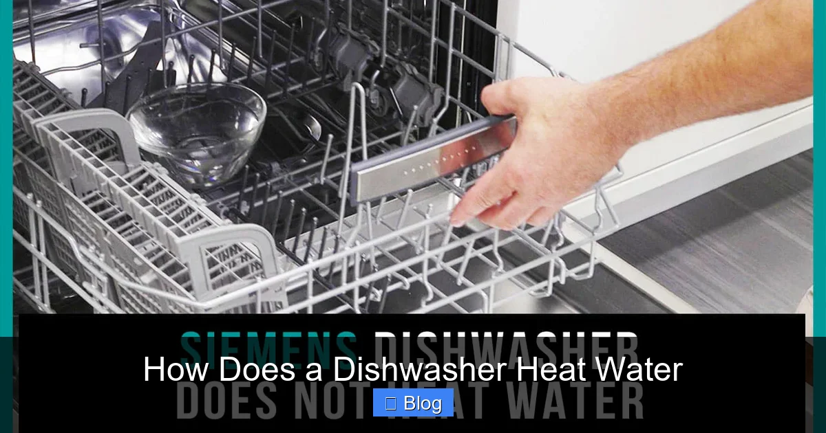 How Does a Dishwasher Heat Water