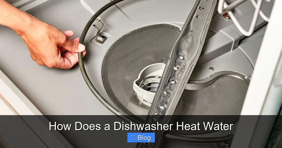 How Does a Dishwasher Heat Water