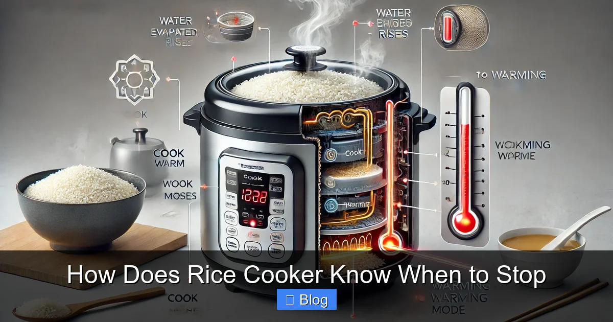 How Does Rice Cooker Know When to Stop