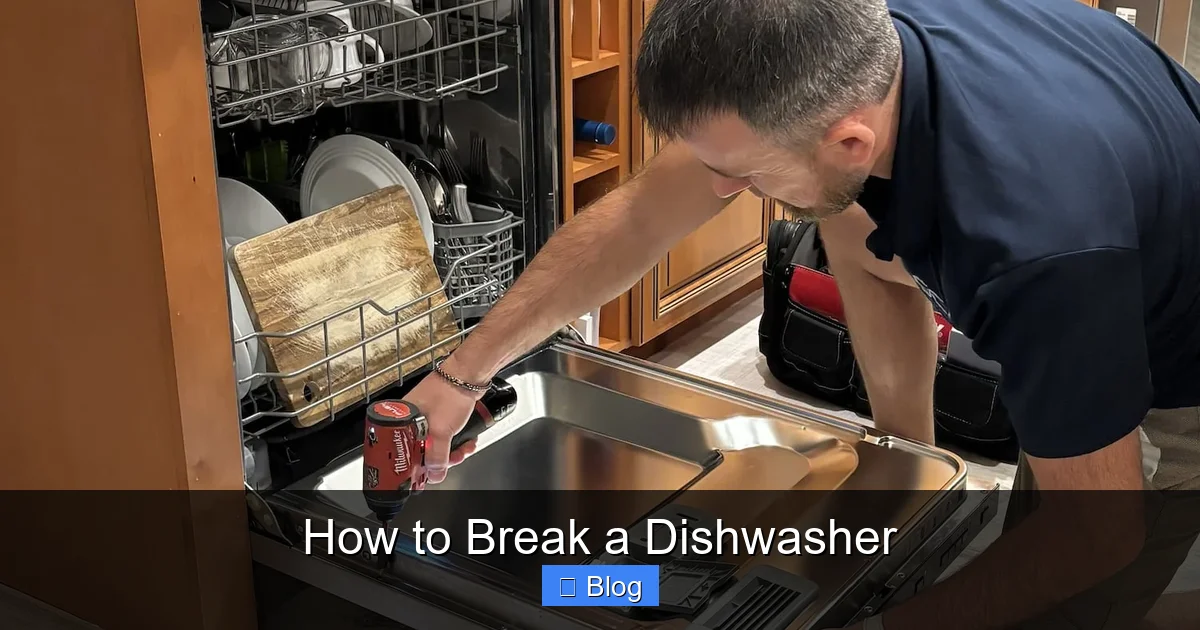 How to Break a Dishwasher