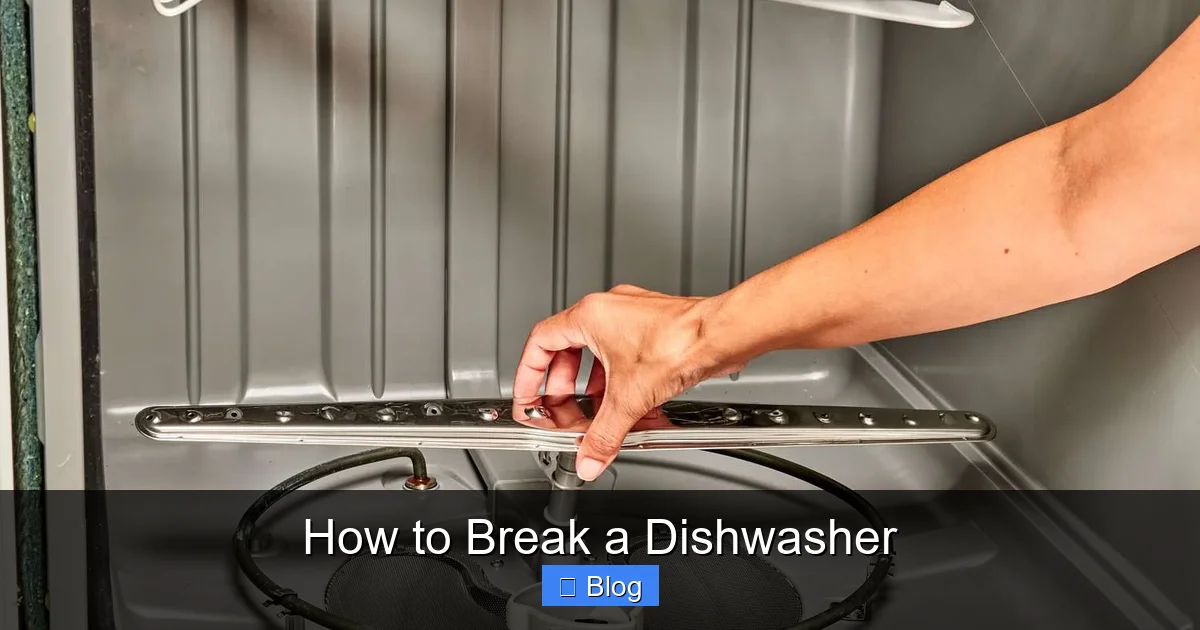 How to Break a Dishwasher