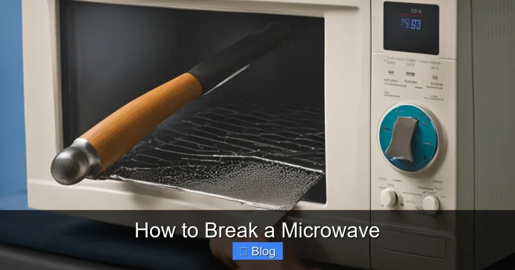 How to Break a Microwave