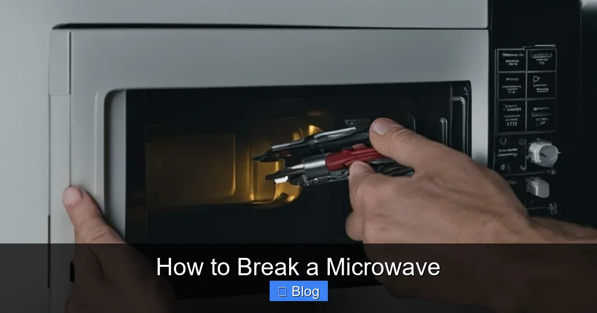 How to Break a Microwave