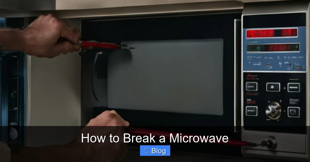 How to Break a Microwave