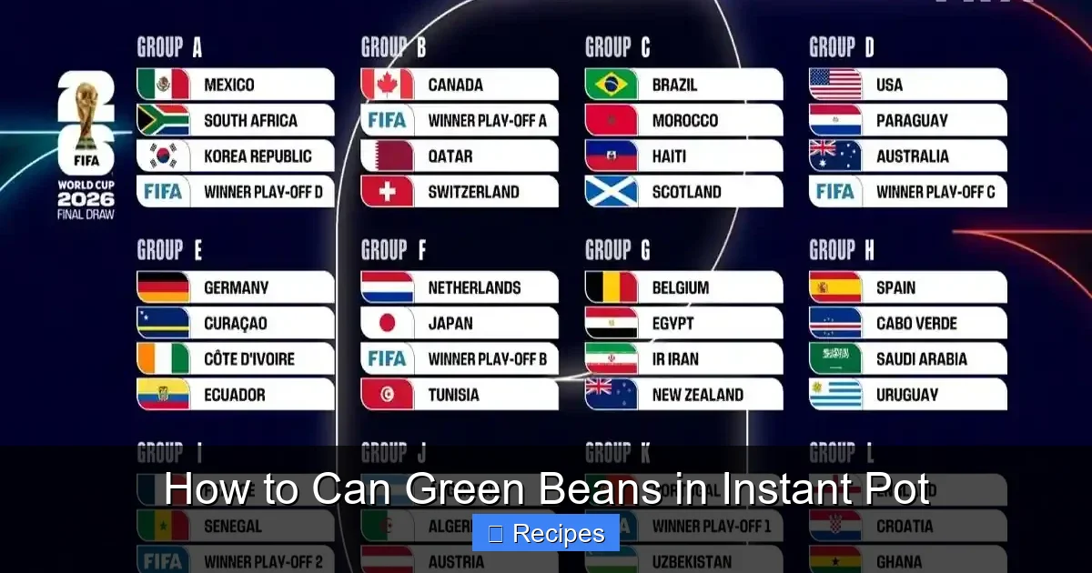 How to Can Green Beans in Instant Pot