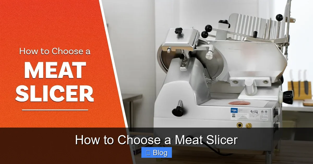 How to Choose a Meat Slicer