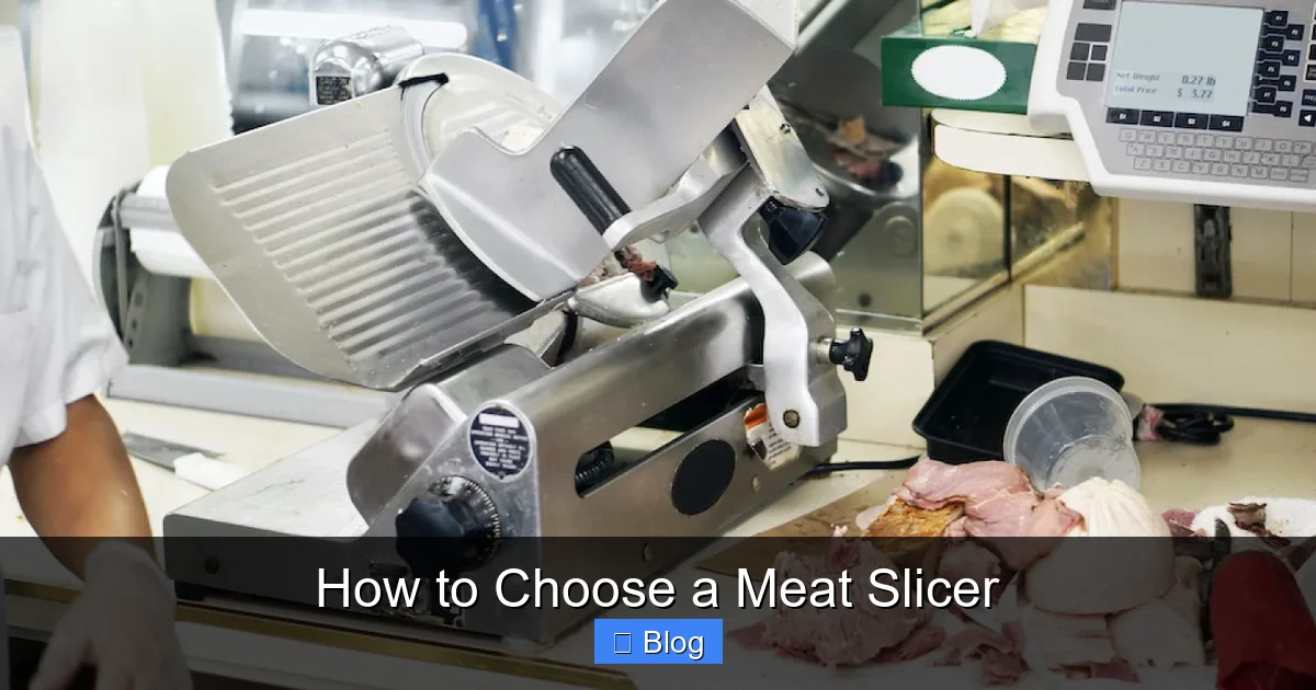 How to Choose a Meat Slicer