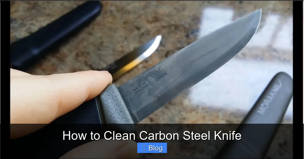 How to Clean Carbon Steel Knife