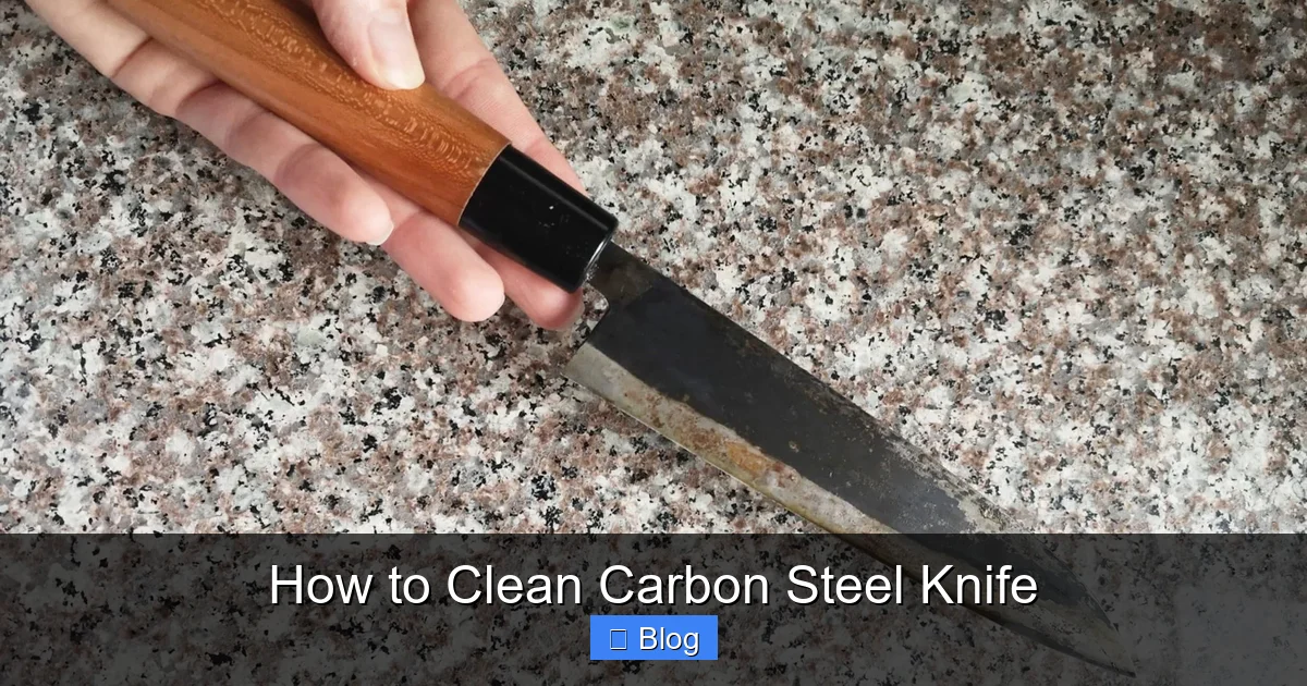 How to Clean Carbon Steel Knife