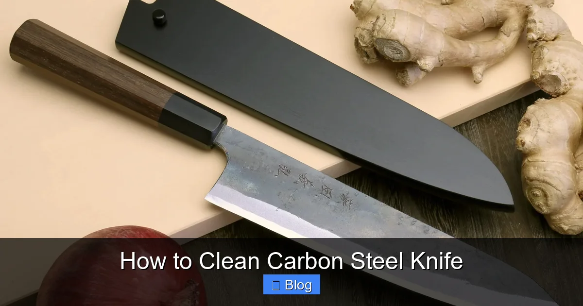 How to Clean Carbon Steel Knife