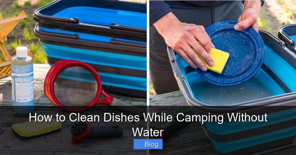 How to Clean Dishes While Camping Without Water