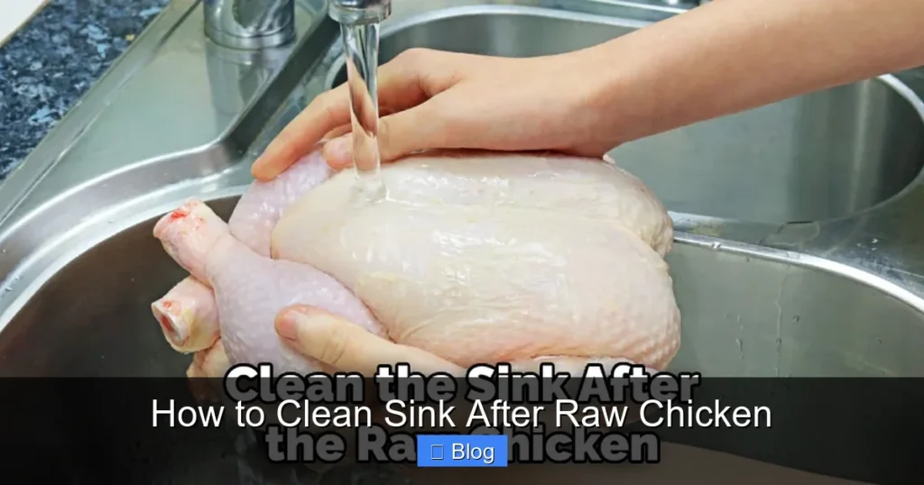 How to Clean Sink After Raw Chicken