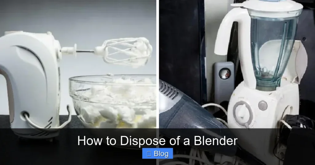 How to Dispose of a Blender