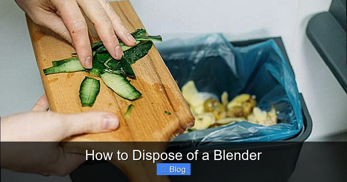 How to Dispose of a Blender