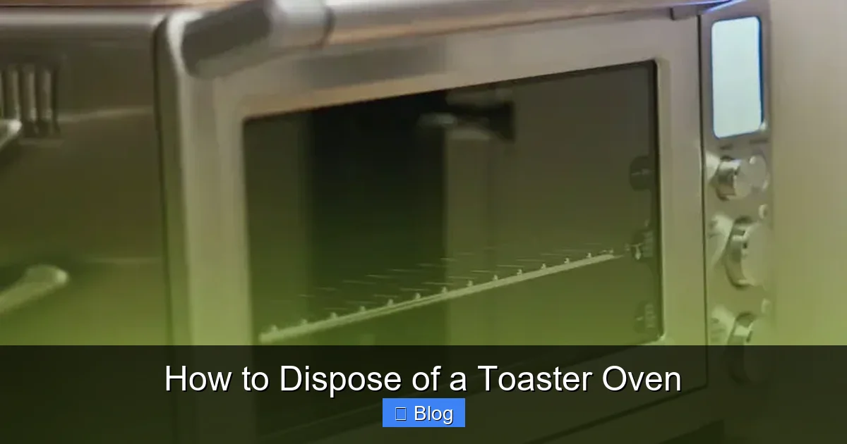 How to Dispose of a Toaster Oven