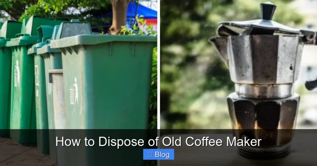 How to Dispose of Old Coffee Maker