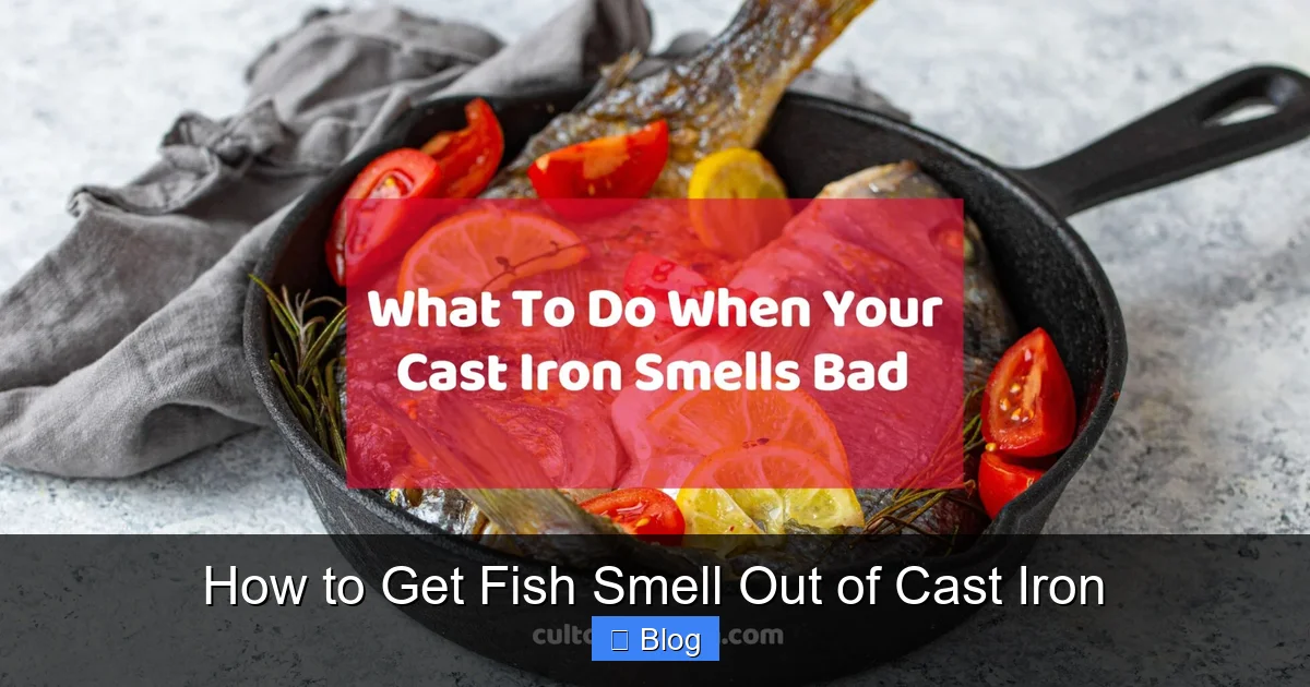 How to Get Fish Smell Out of Cast Iron