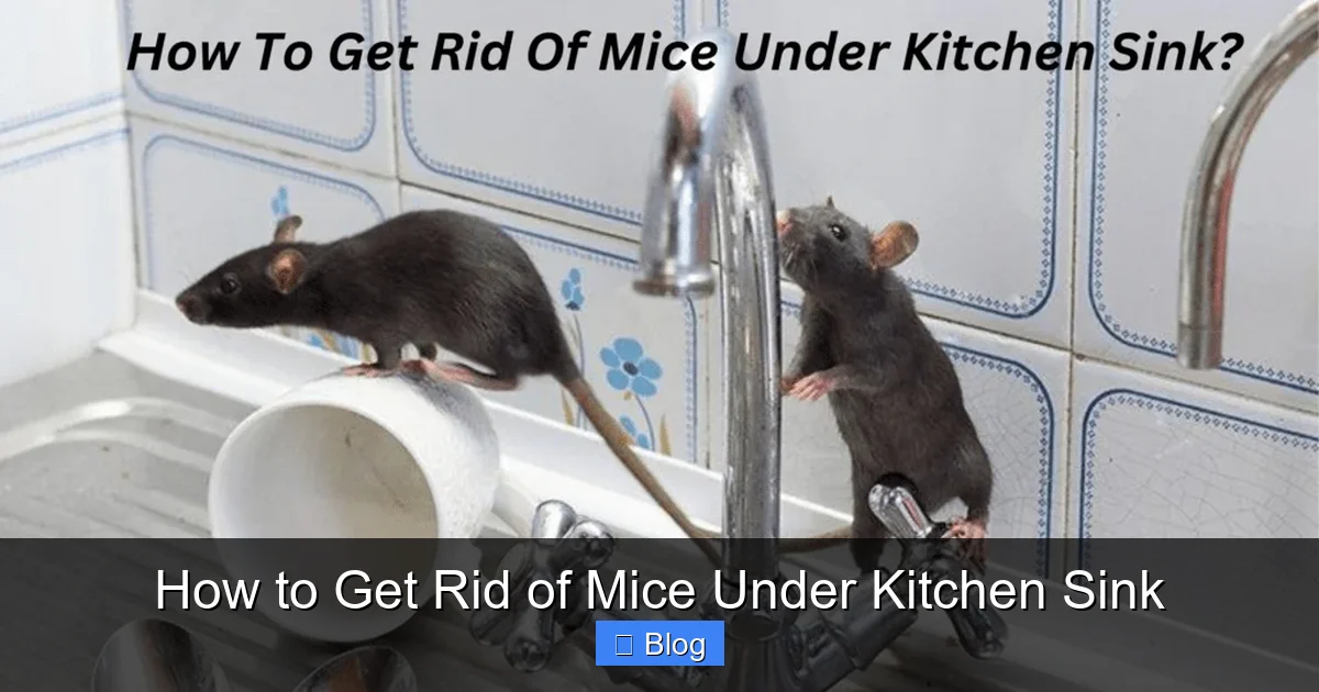 How to Get Rid of Mice Under Kitchen Sink