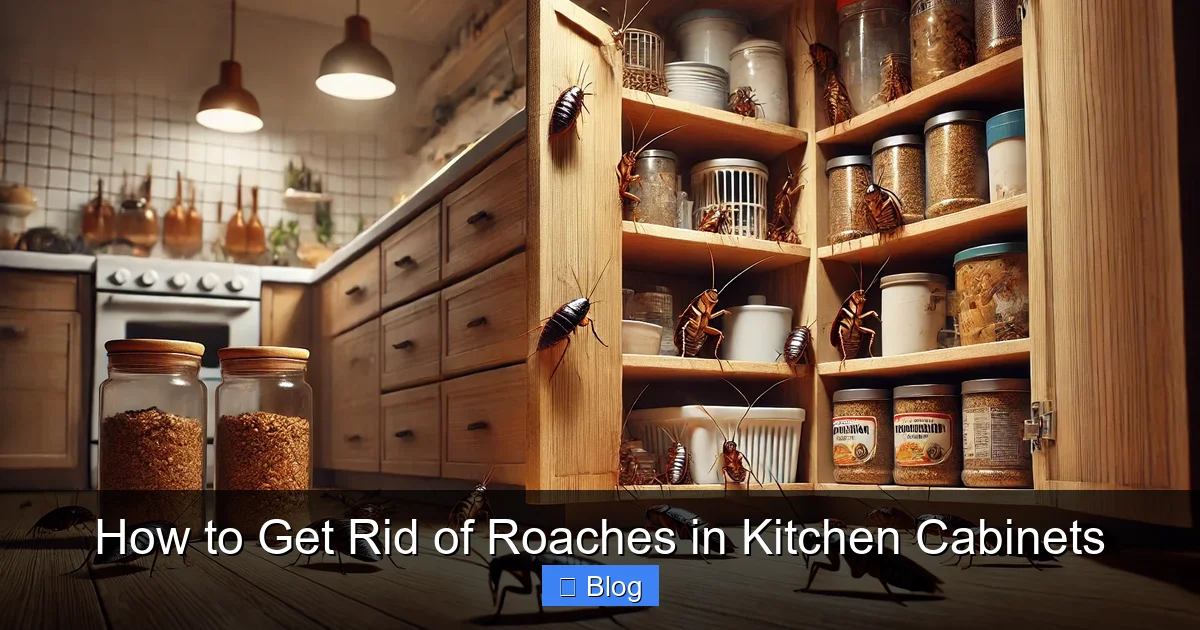 How to Get Rid of Roaches in Kitchen Cabinets