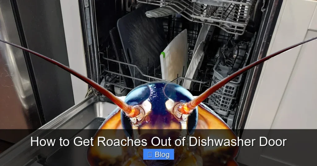 How to Get Roaches Out of Dishwasher Door