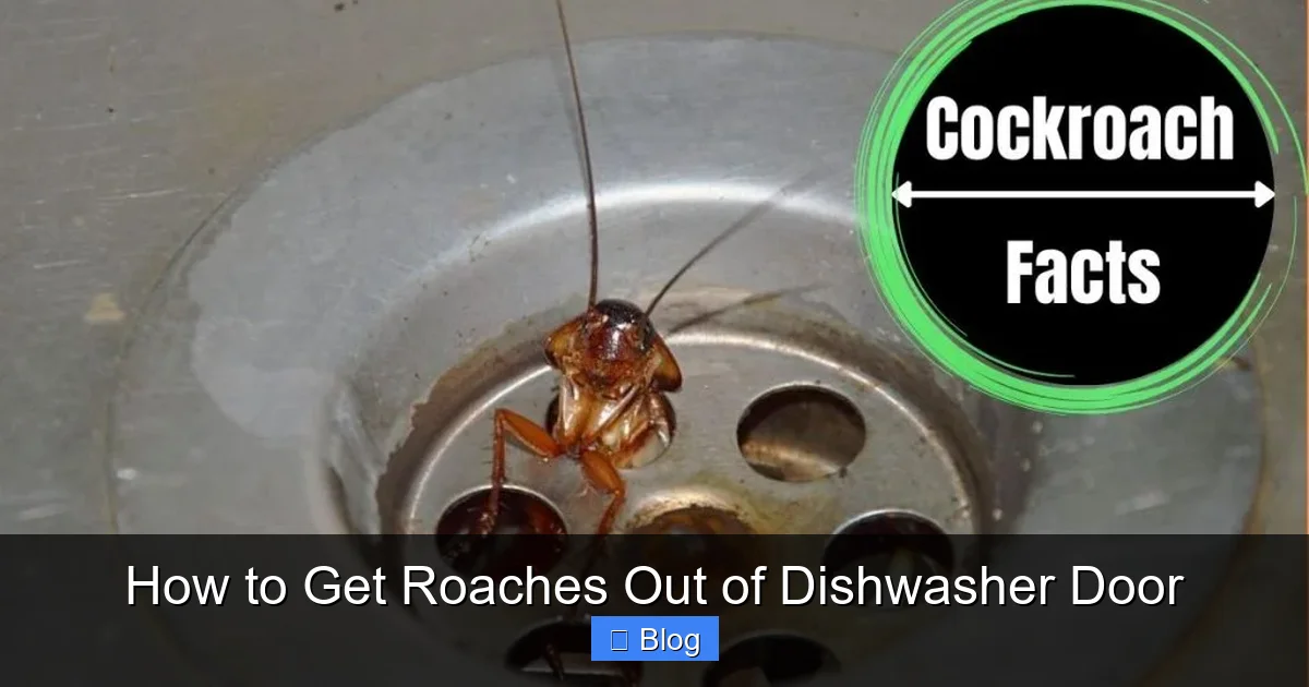 How to Get Roaches Out of Dishwasher Door