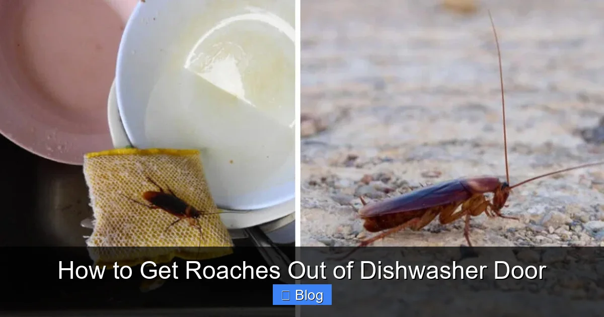 How to Get Roaches Out of Dishwasher Door