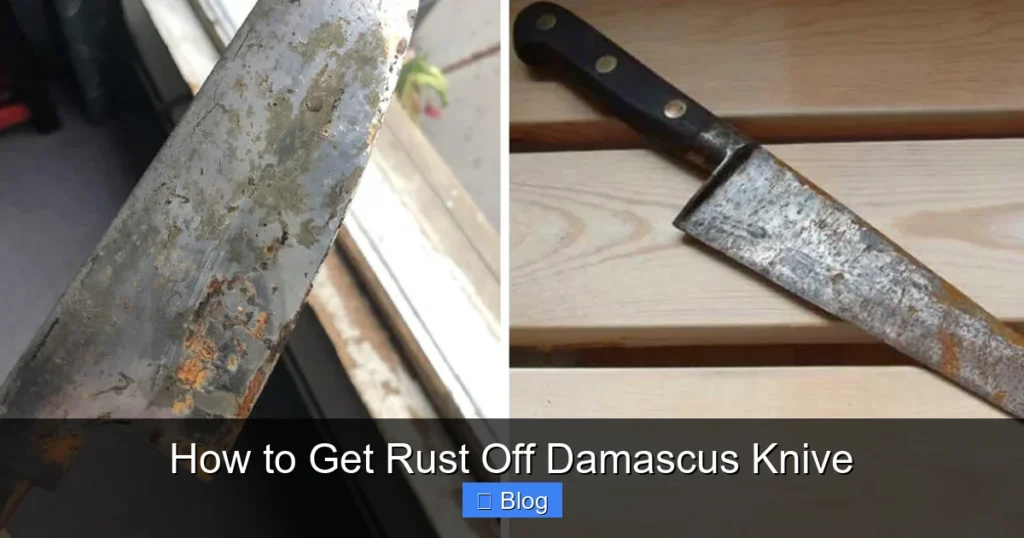 How to Get Rust Off Damascus Knive