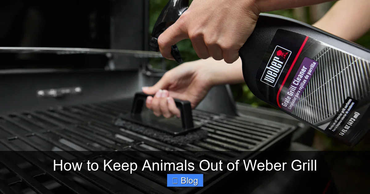 How to Keep Animals Out of Weber Grill