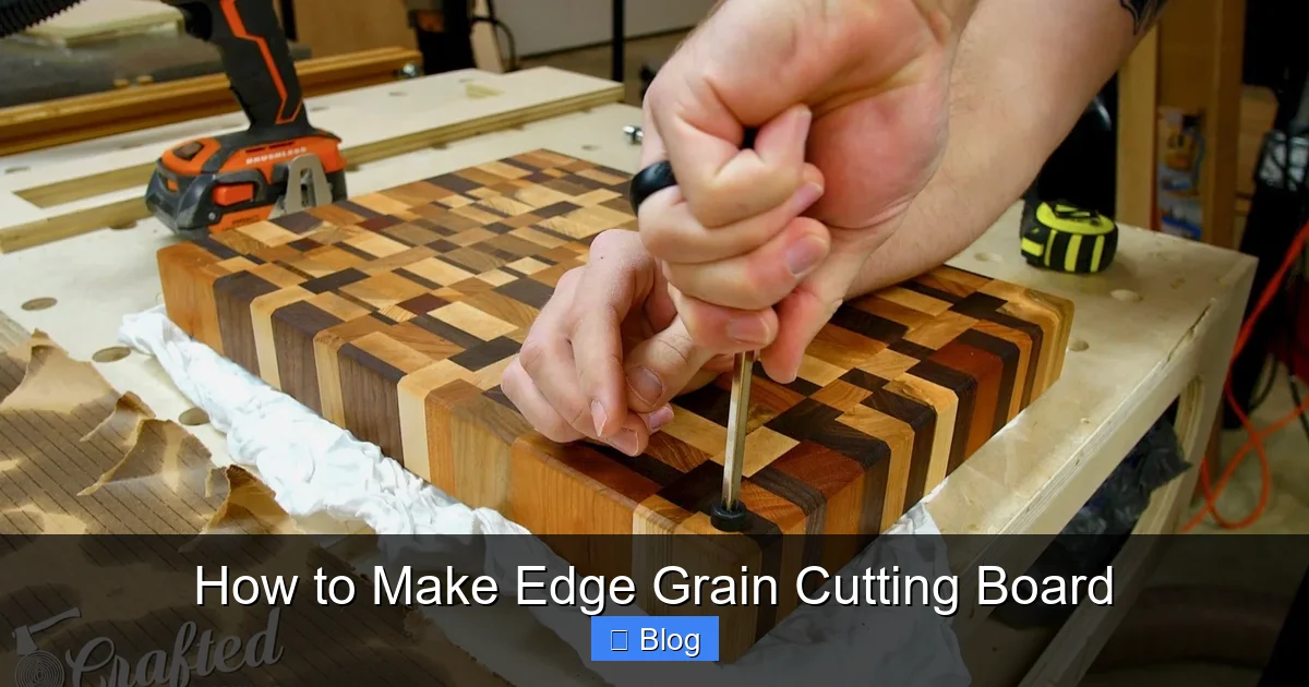 How to Make Edge Grain Cutting Board
