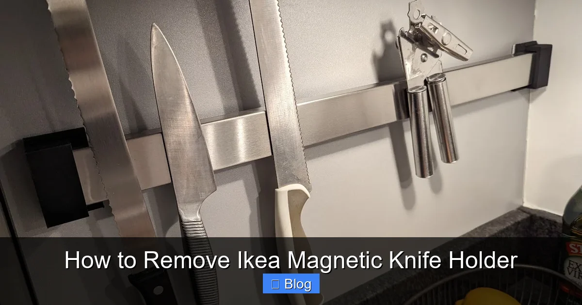 How to Remove Ikea Magnetic Knife Holder
