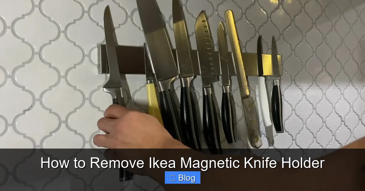 How to Remove Ikea Magnetic Knife Holder