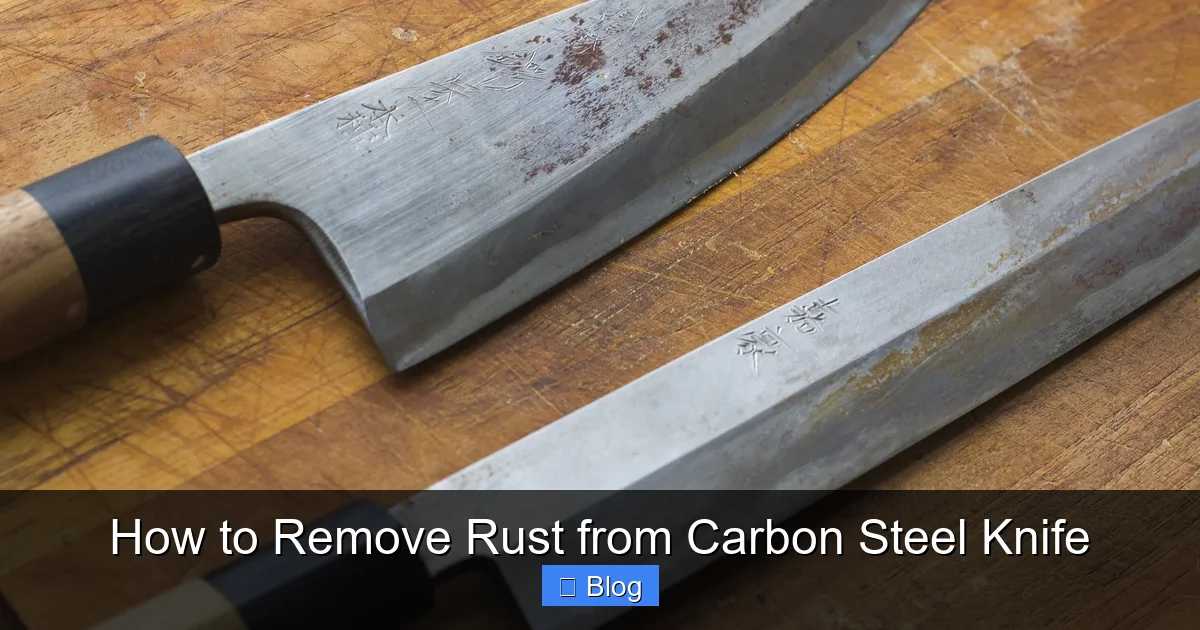 How to Remove Rust from Carbon Steel Knife