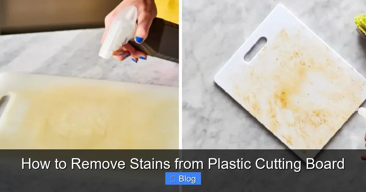How to Remove Stains from Plastic Cutting Board