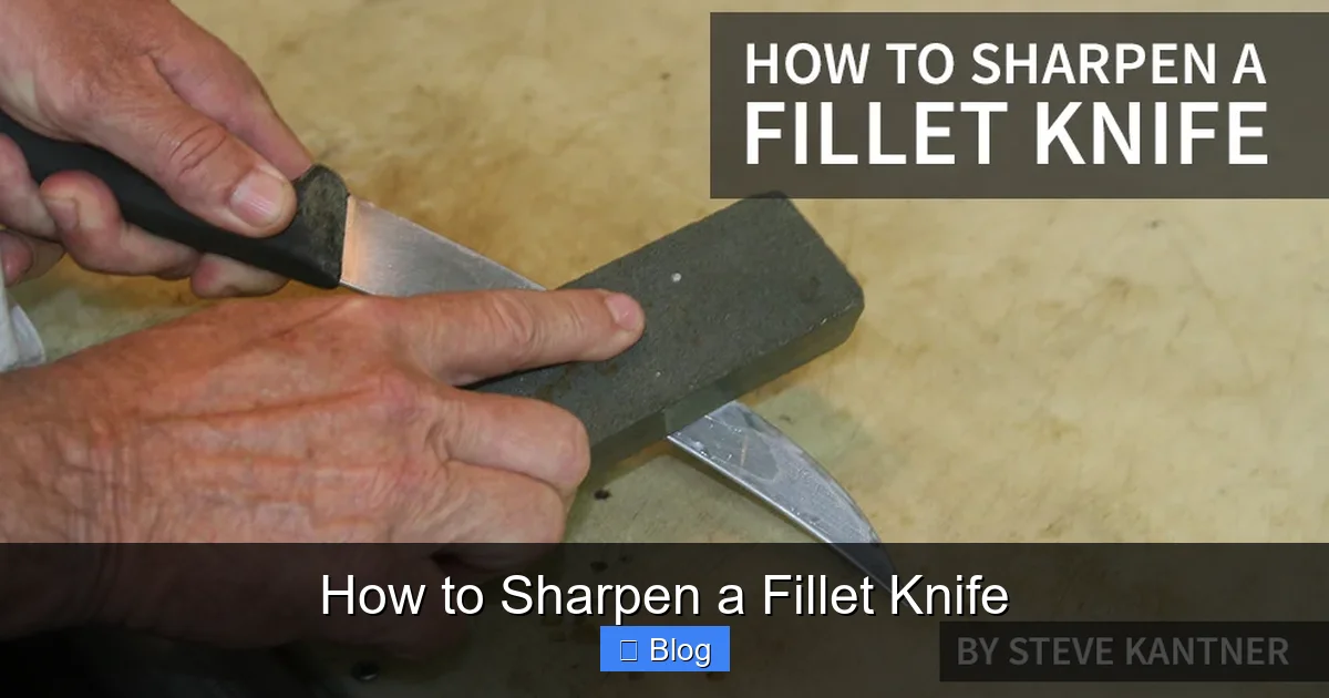 How to Sharpen a Fillet Knife