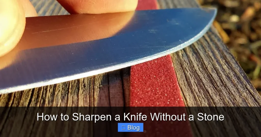 How to Sharpen a Knife Without a Stone
